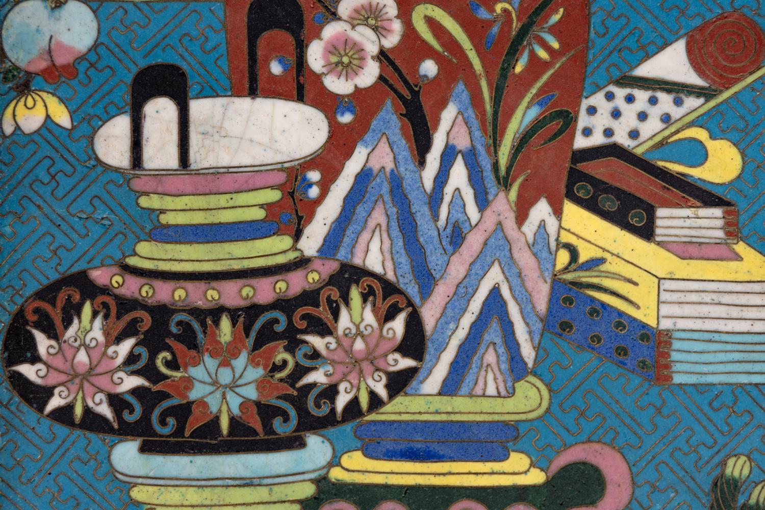 Four Chinese Cloisonné Enamel Articles
