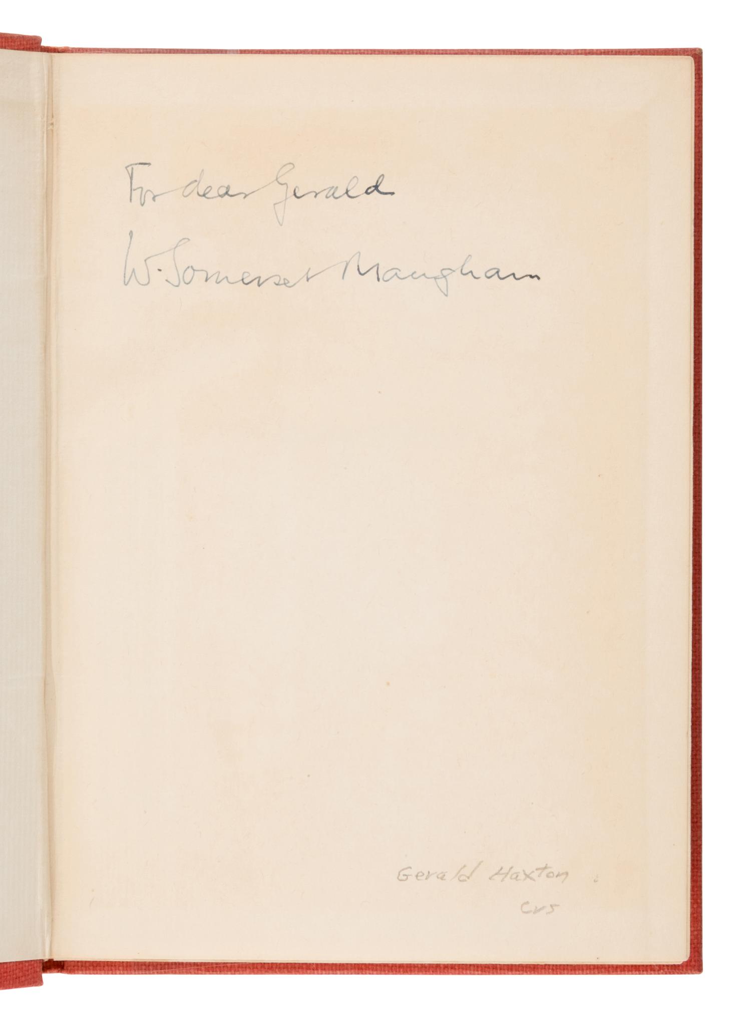 Maugham, W. Somerset (1874-1965). [The Plays]. London: Heinemann. Comprising 28 titles in champagne wrappers and red cloth, 11 inscribed, comprising: