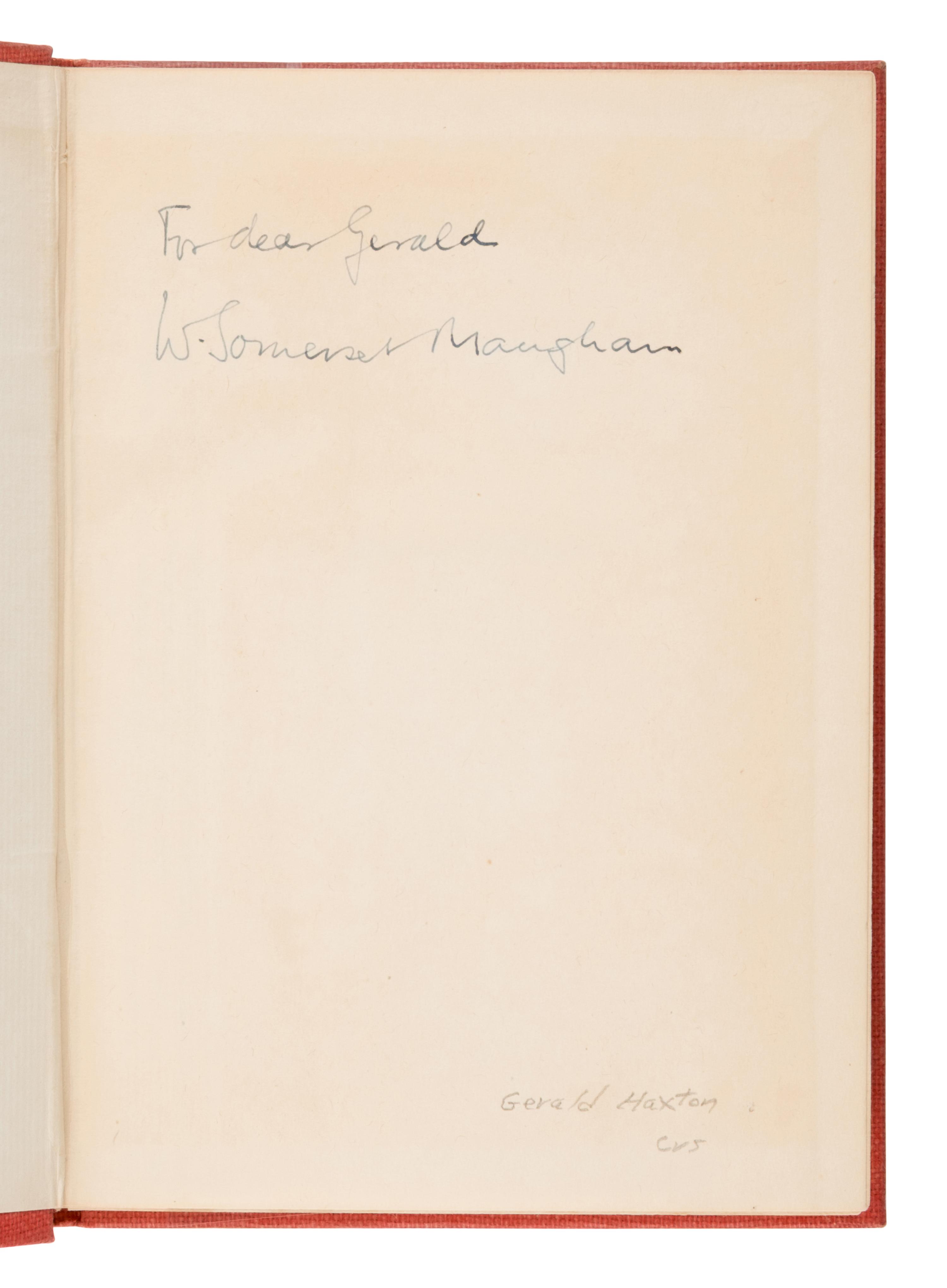 Maugham, W. Somerset (1874-1965). [The Plays]. London: Heinemann. Comprising 28 titles in champagne wrappers and red cloth, 11 inscribed, comprising: