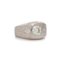PLATINUM AND DIAMOND RING