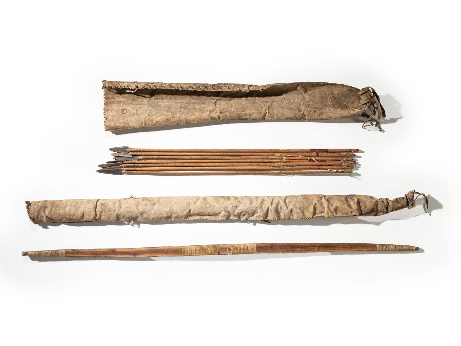 Apache Bowcase and Quiver, with Bow and Arrows