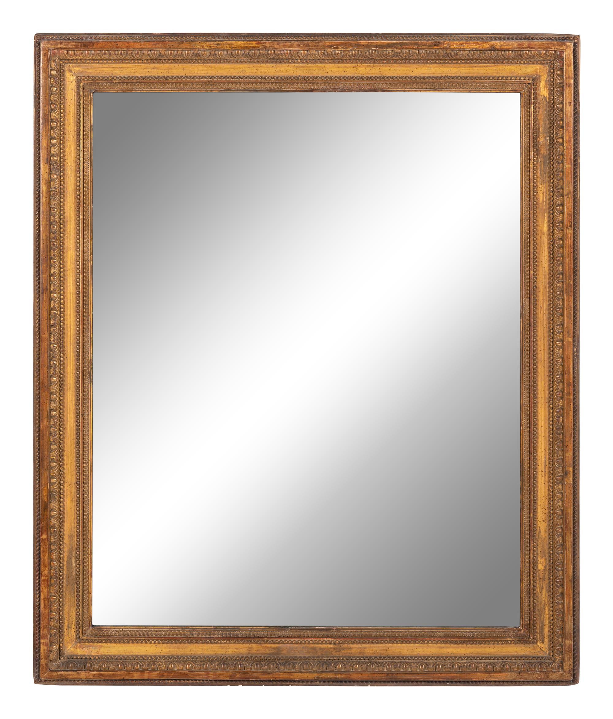 A Neoclassical Style Giltwood Mirror