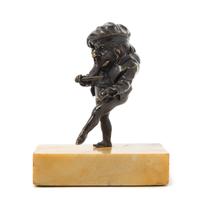 A Continental Bronze Figure of Punch Height 4 1/2 inches.