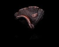 A Japanese Wood Netsuke of Lotus Pod
