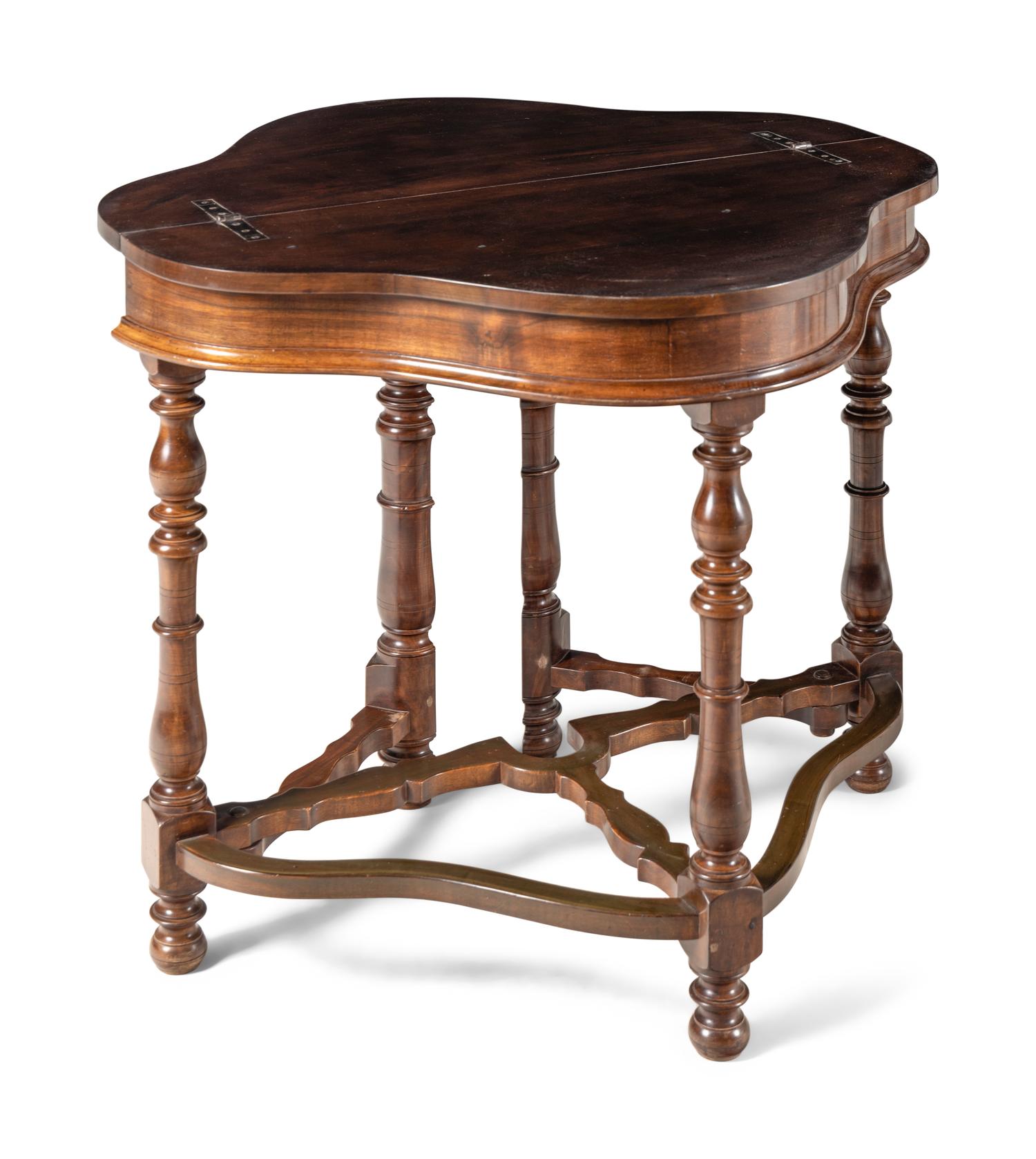 A Pair of Baroque Style Gate-Leg Drop-Leaf Console Tables