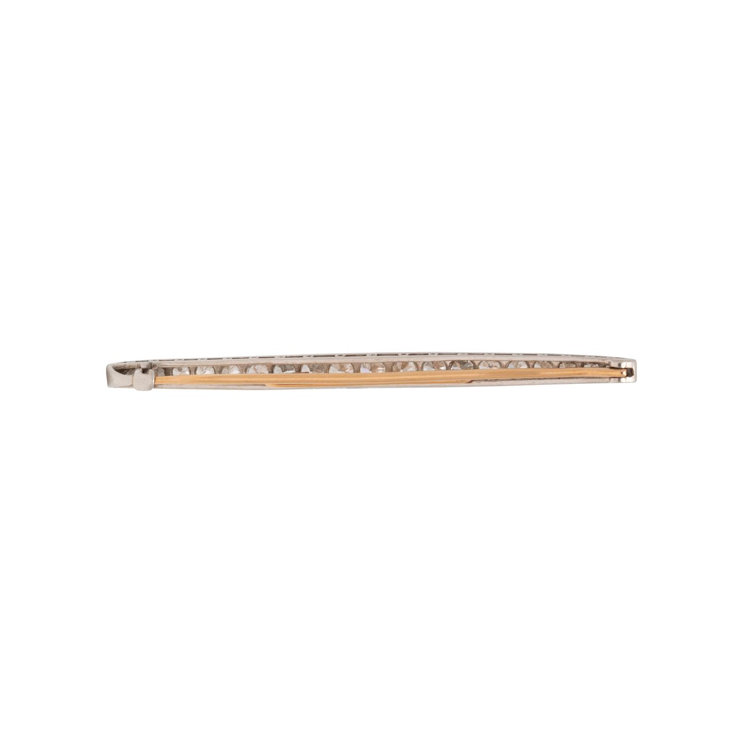 ANTIQUE, DIAMOND BAR BROOCH