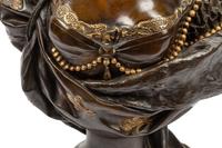 A French Gilt and Patinated Bronze Bust