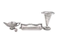 A Group of Four Silver Table Articles