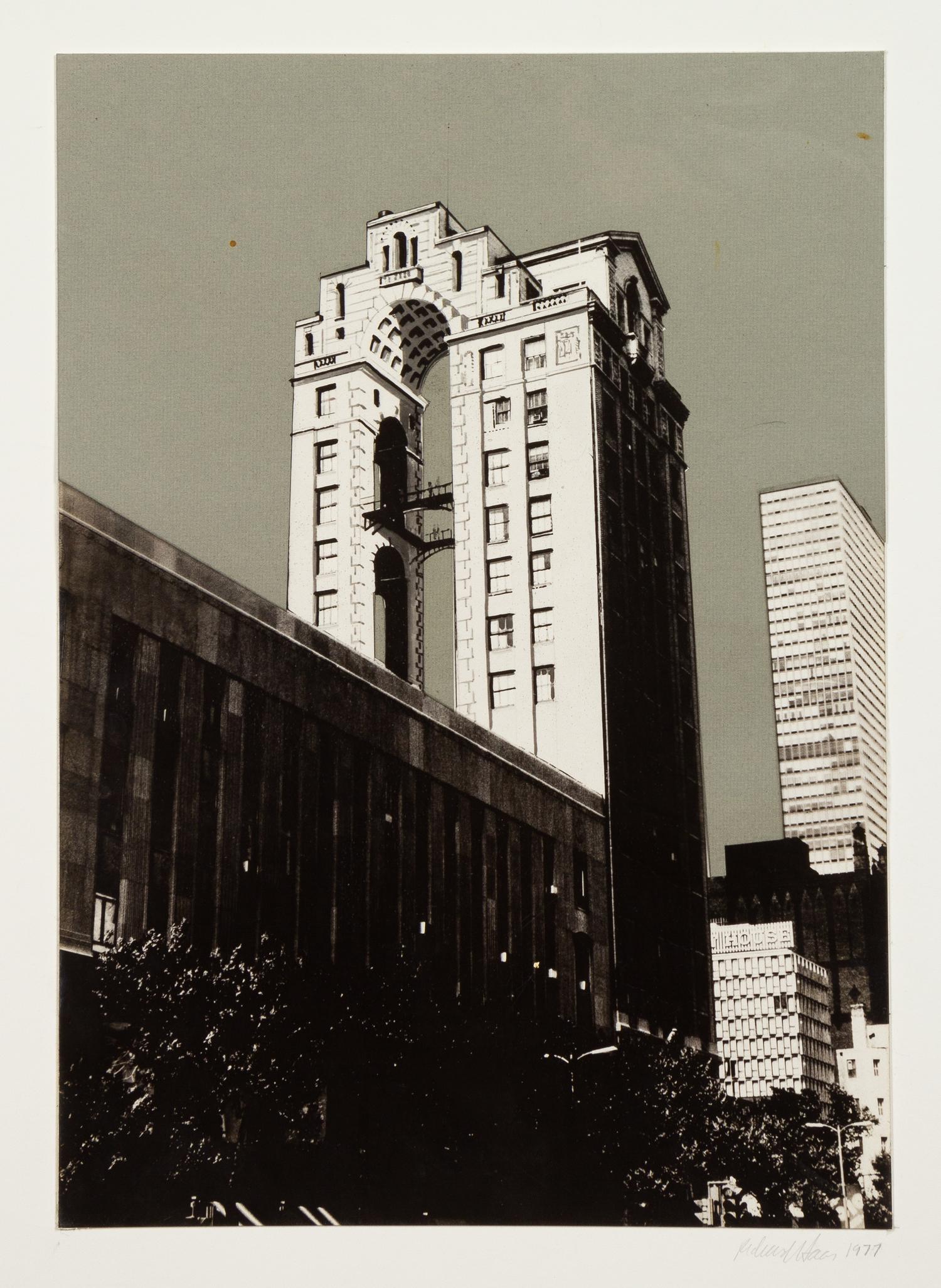 Richard Haas, (American, b. 1936), Proposal For 700-720 N. Michigan Ave., 1977