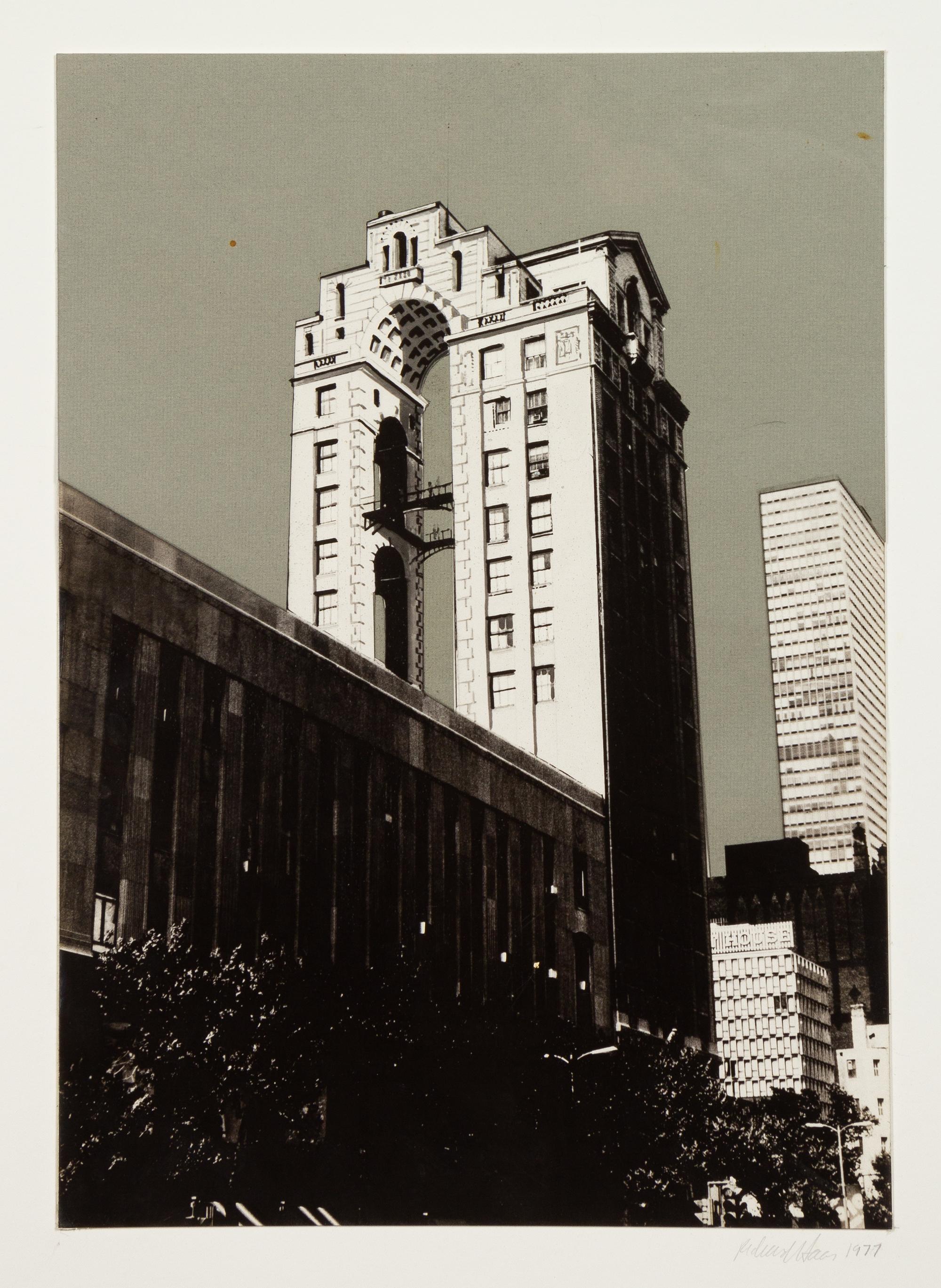 Richard Haas, (American, b. 1936), Proposal For 700-720 N. Michigan Ave., 1977