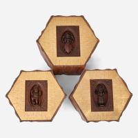 Phillip Lloyd Powell (American, 1919-2008) Set of Three Occasional Tables, New Hope, Pennsylvania, 1976