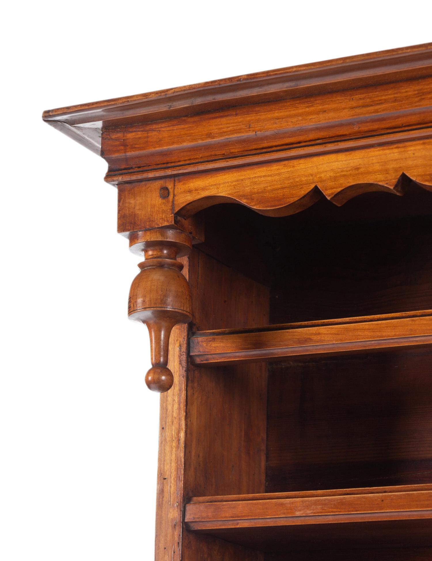 A French Provincial Walnut Buffet Deux Corps