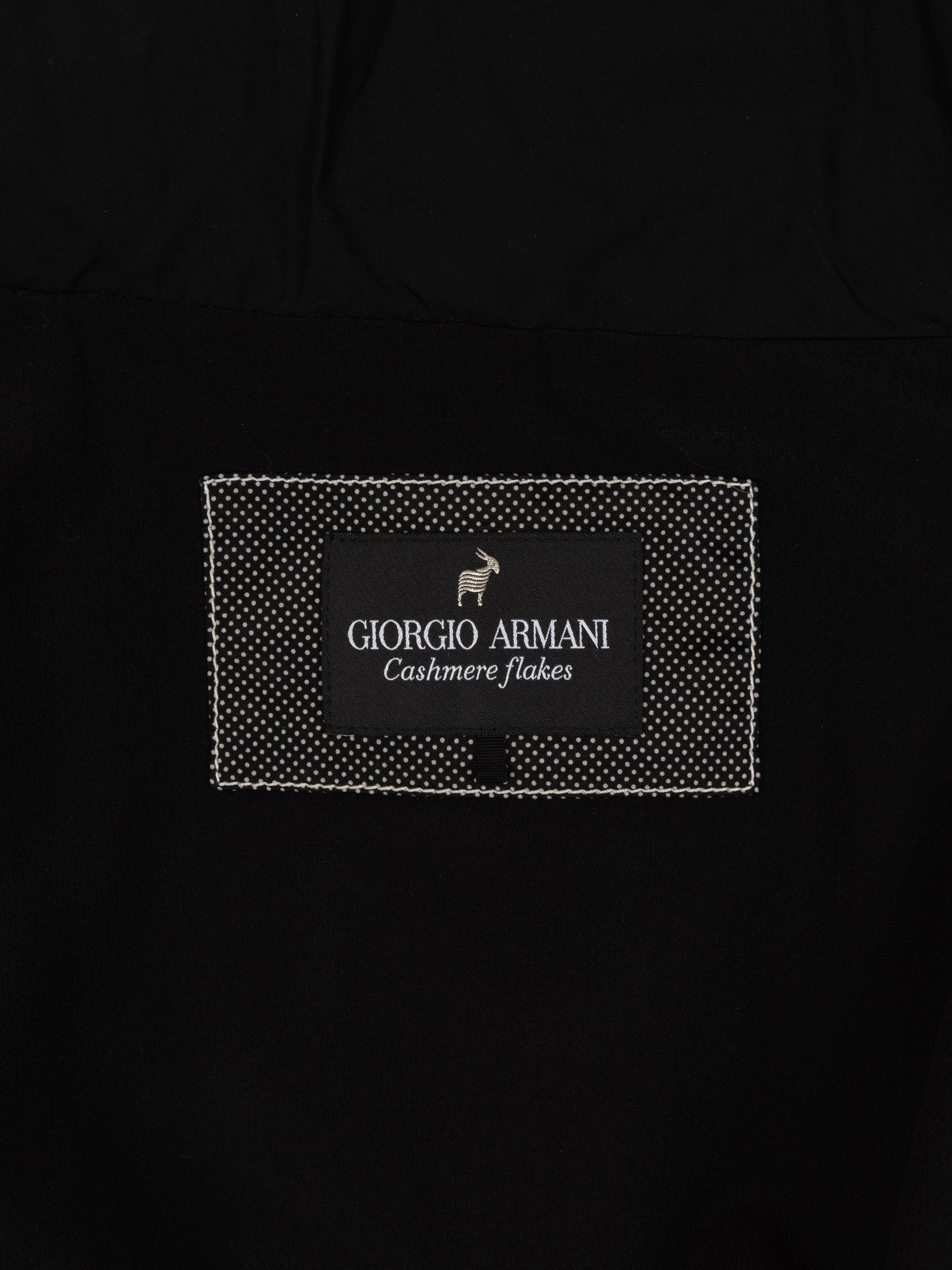 Giorgio Armani Black Nylon Puffer Coat, 2000-10s