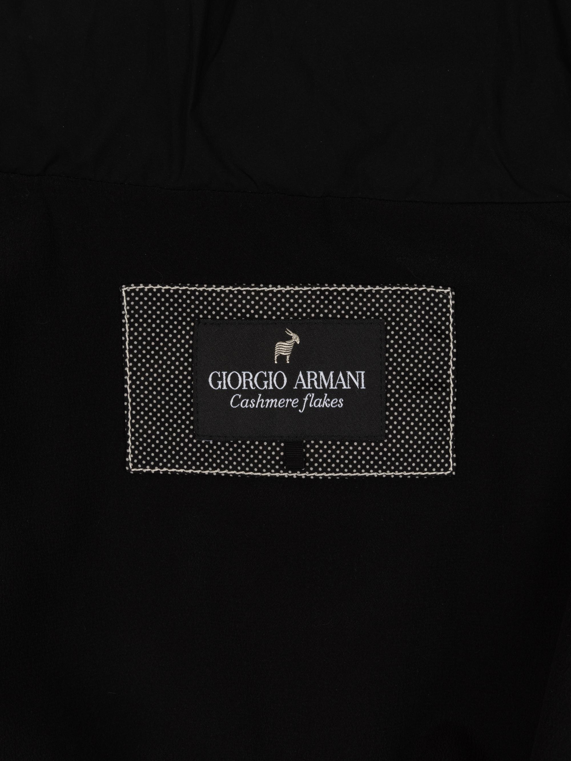 Giorgio Armani Black Nylon Puffer Coat, 2000-10s