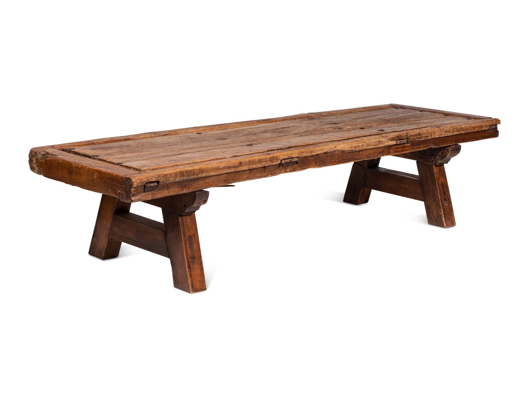 A Rustic Hacienda Style Door Converted to a Low Table