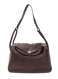 An Hermes Cafe Taurillon Clemence Lindy 34 Handbag, 13.5" x 8" x 7".