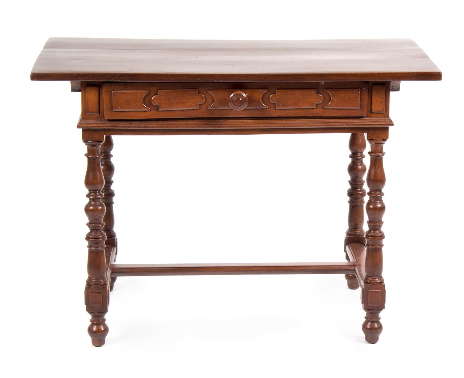 A Baroque Style Side Table Height 42 1/2 x width 24 1/2 x depth 31 inches.