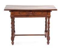 A Baroque Style Side Table Height 42 1/2 x width 24 1/2 x depth 31 inches.