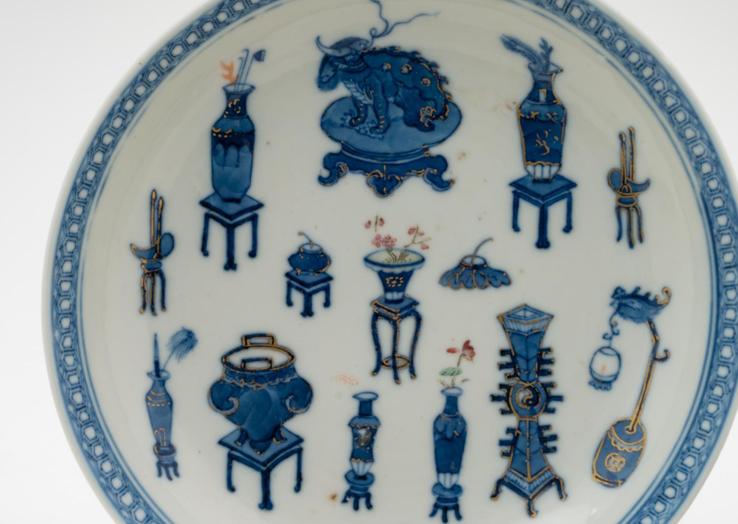 Six Chinese Blue and White Porcelain Plates