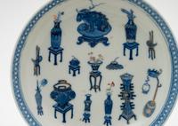 Six Chinese Blue and White Porcelain Plates