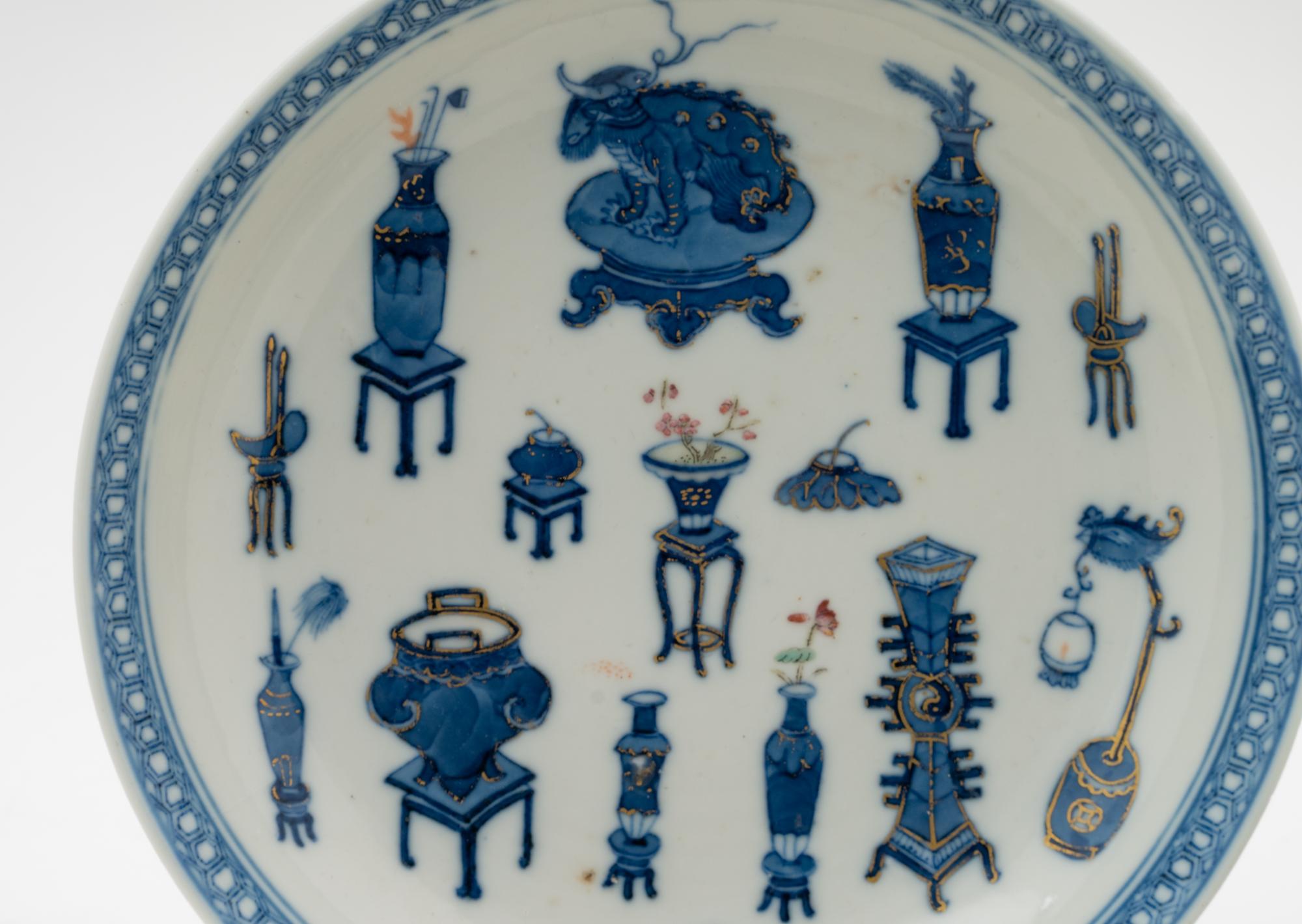 Six Chinese Blue and White Porcelain Plates