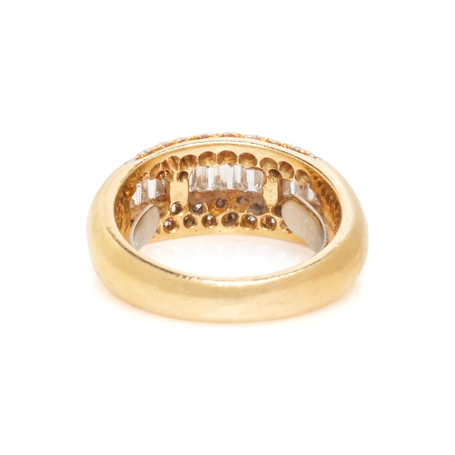 CARTIER, YELLOW GOLD AND DIAMOND RING