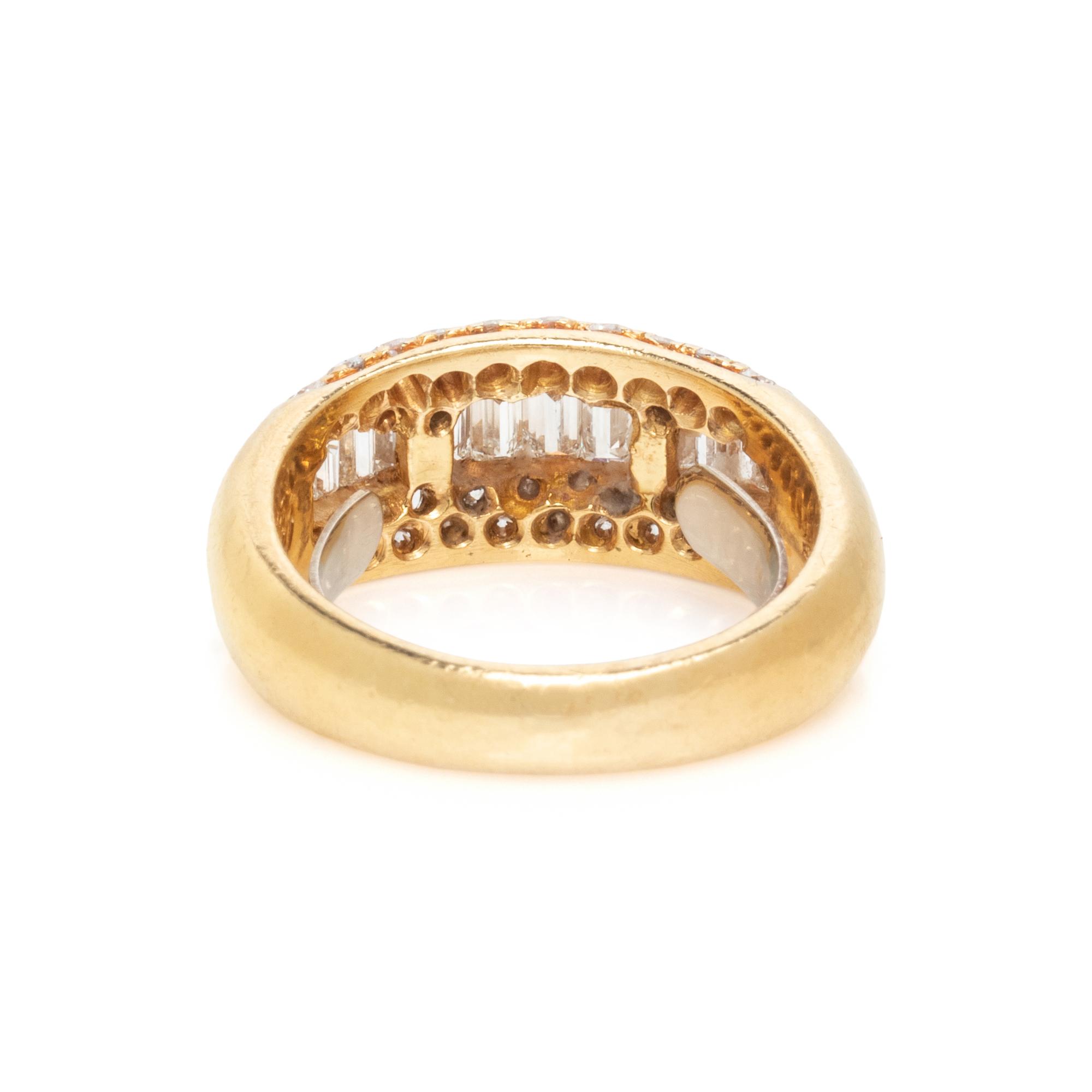 CARTIER, YELLOW GOLD AND DIAMOND RING
