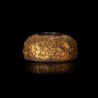A small Chinese gilt copper alloy water coupe 铜鎏金小水盂 18th century or later ???????