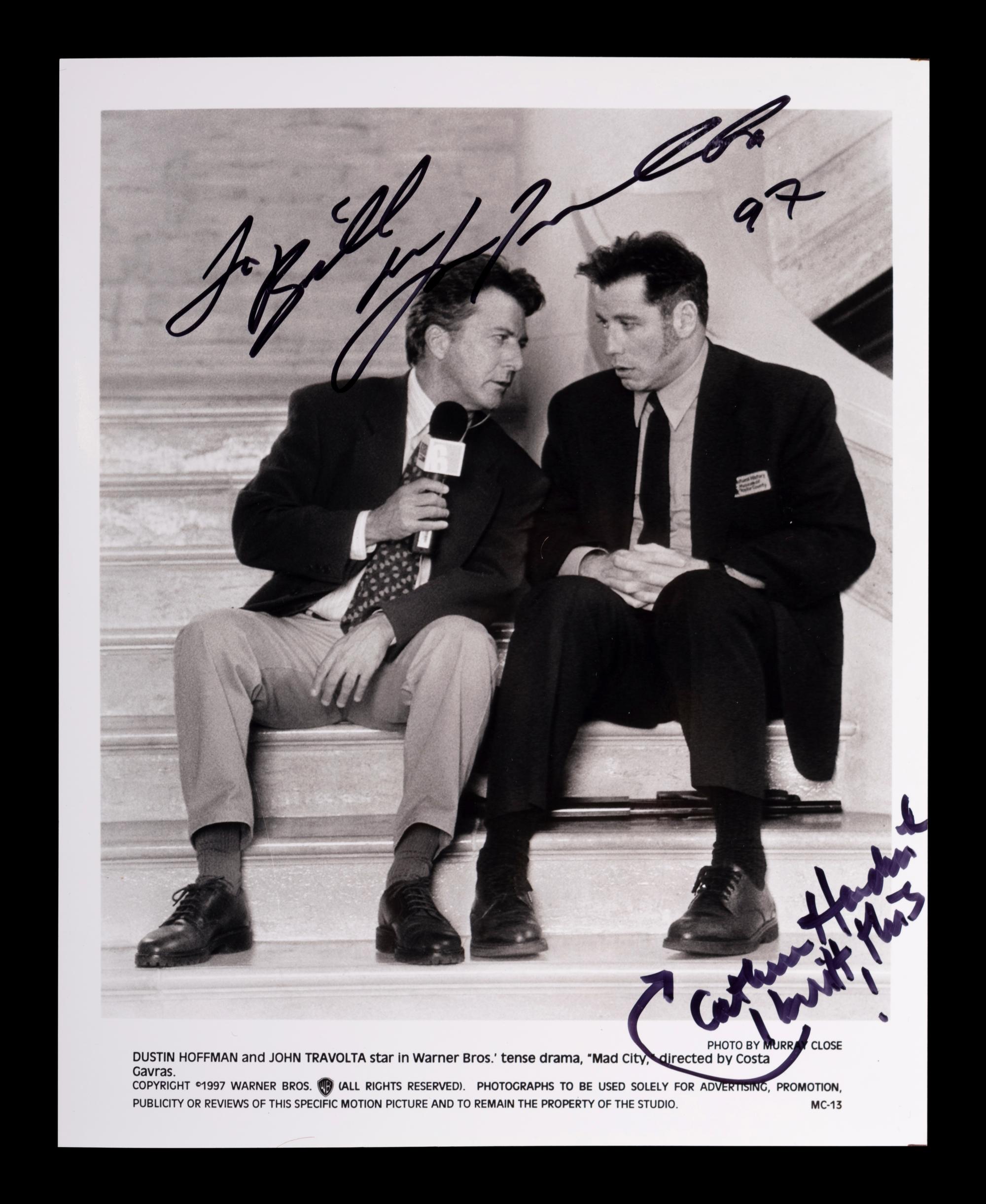 (Celebrity) A group of 20 autographed photographs of celebrities, comprising: