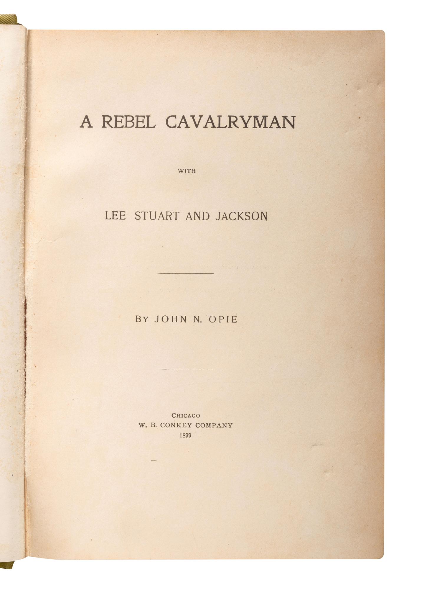 [CIVIL WAR - CONFEDERACY]. A group of Confederate soldiers' memoirs, comprising: