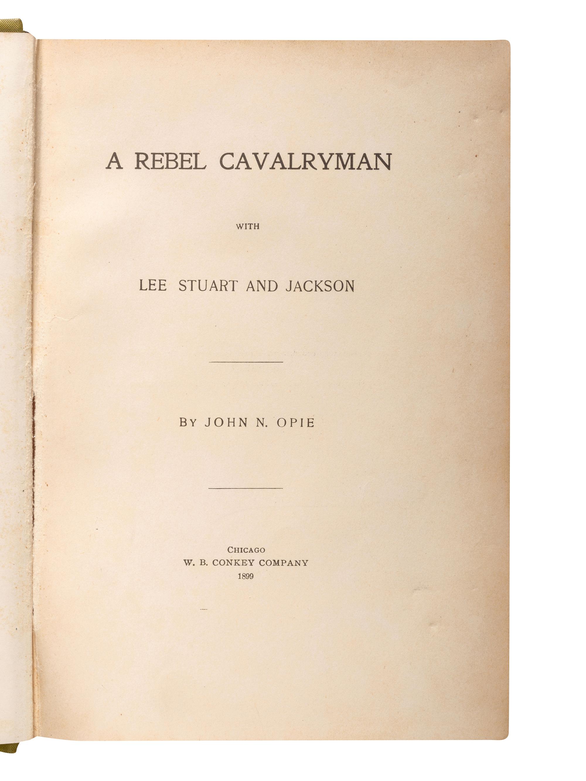 [CIVIL WAR - CONFEDERACY]. A group of Confederate soldiers' memoirs, comprising: