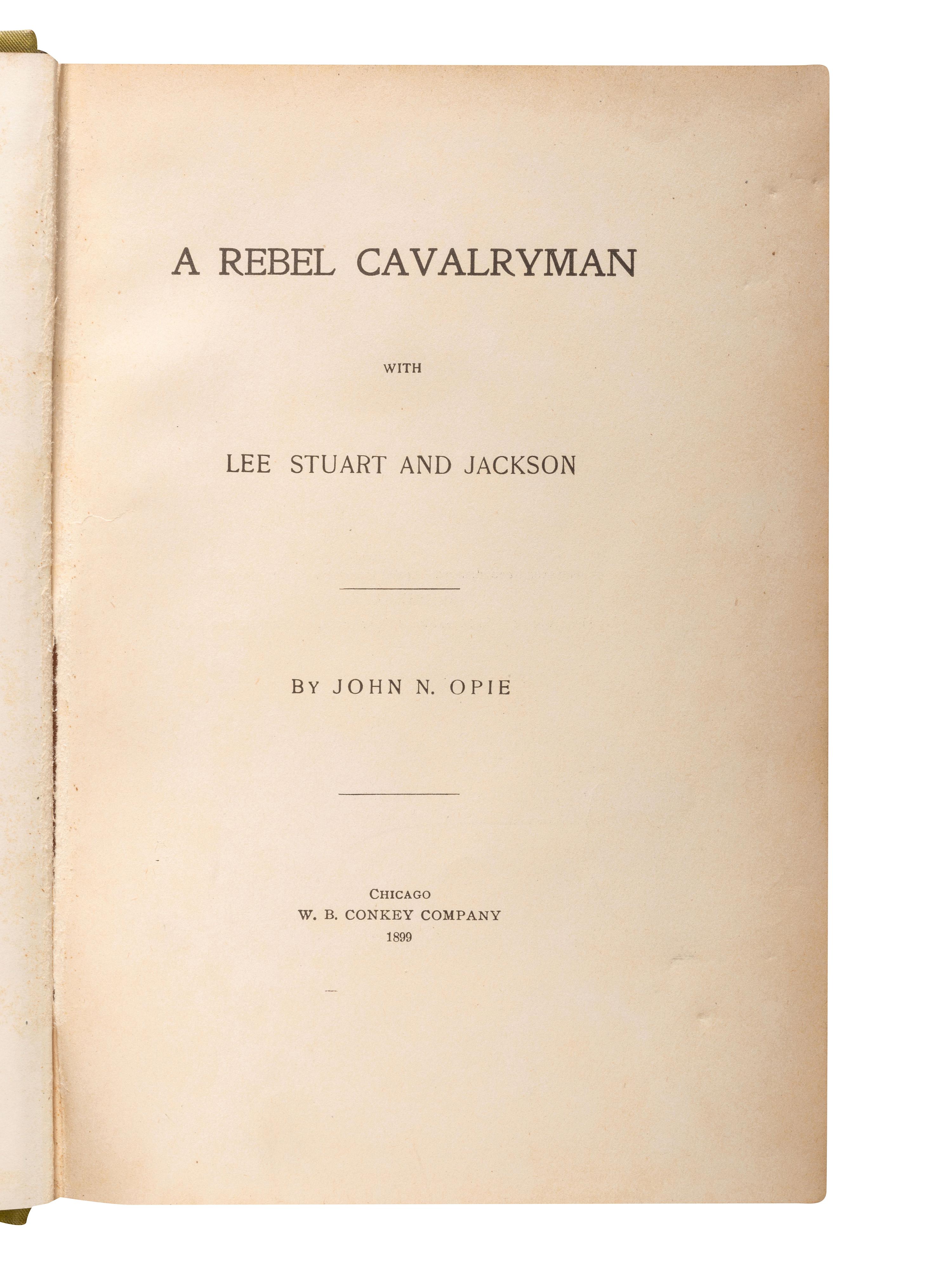 [CIVIL WAR - CONFEDERACY]. A group of Confederate soldiers' memoirs, comprising: