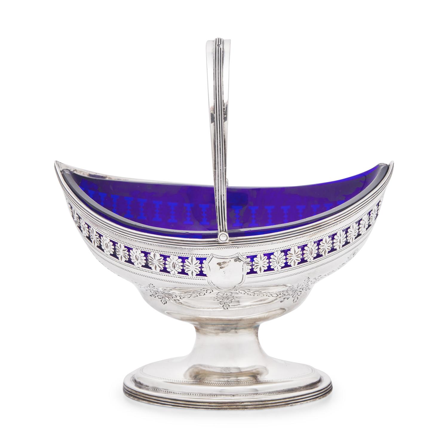 A George III Pierced Silver Sugar Basket