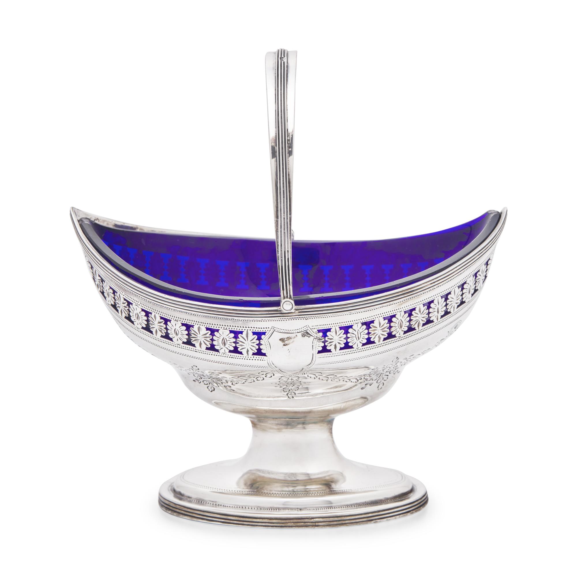 A George III Pierced Silver Sugar Basket