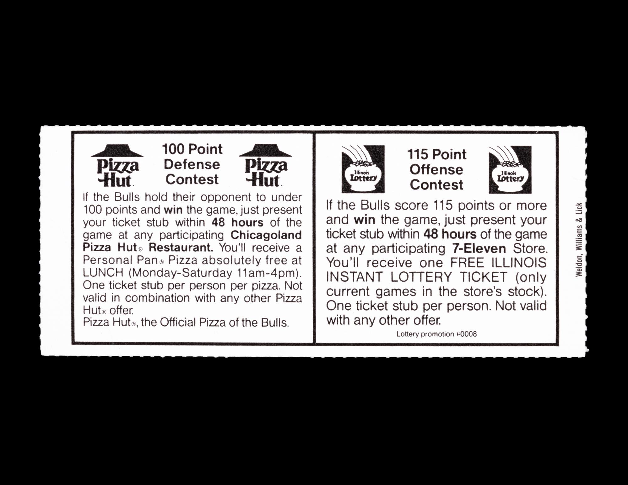 A Group of 18 Chicago Bulls 1992 NBA Playoff Tickets,