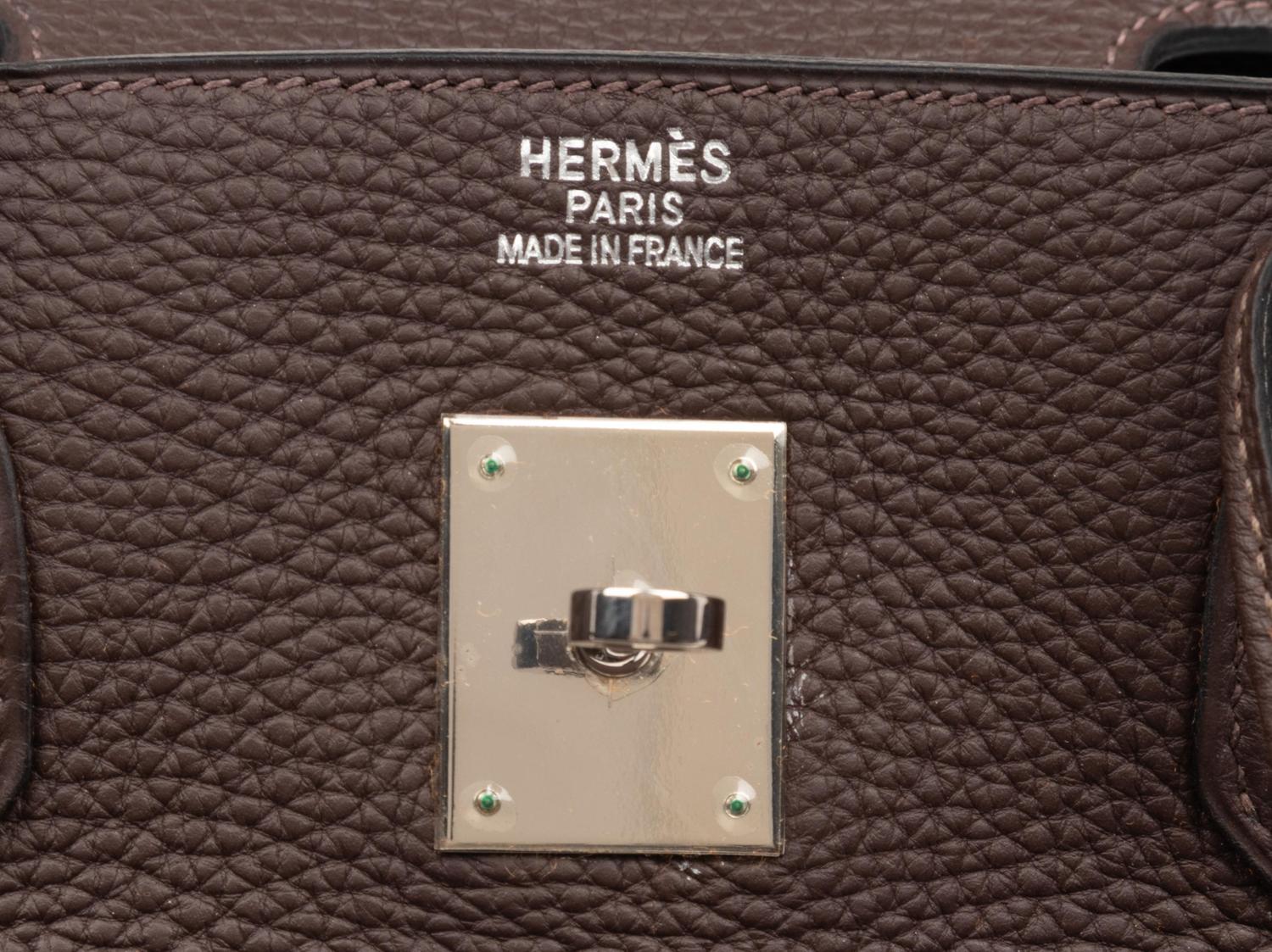 Hermès Chocolate Brown Togo Leather Birkin Bag 40cm, 2004