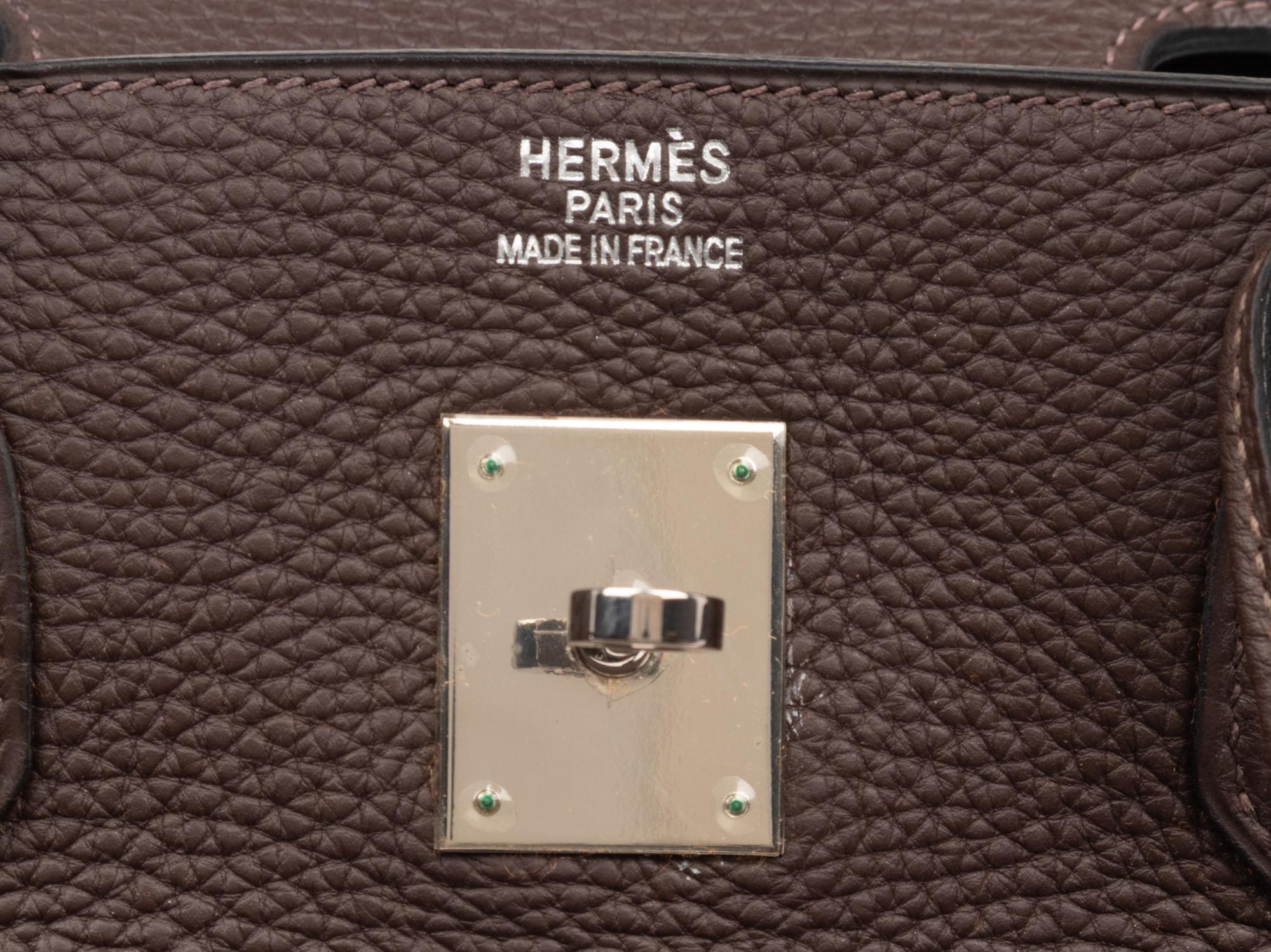 Hermès Chocolate Brown Togo Leather Birkin Bag 40cm, 2004