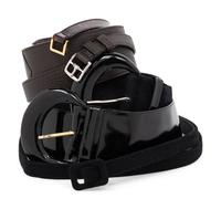 Five Designer Belts: Hermès, Two Charles Jourdan, Carolina Herrera, Oscar de la Renta