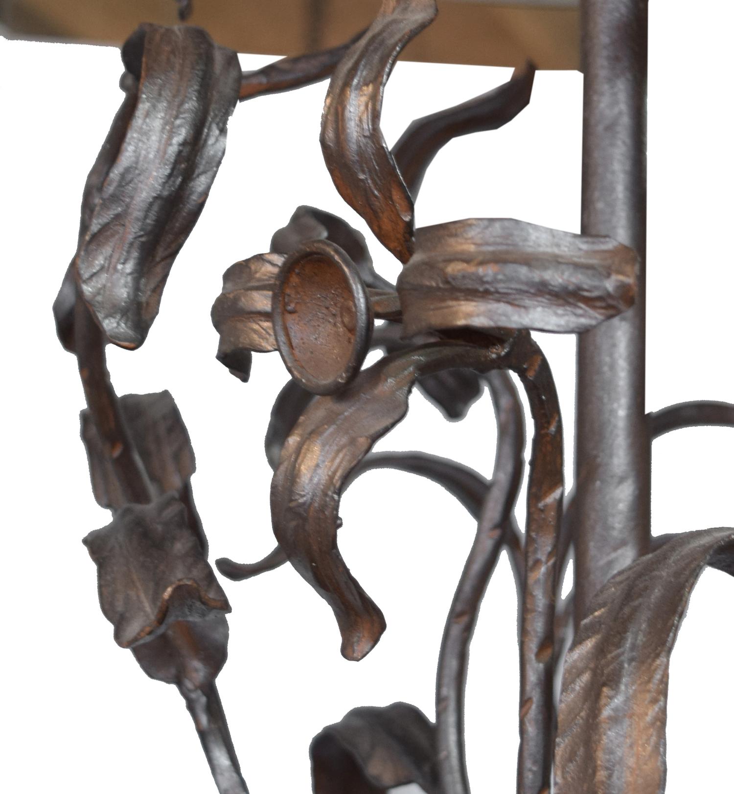 A Cast Iron Table Lamp by Jose Thenee 24" W x 24" D x 44" H — Argentina, Circa 1930