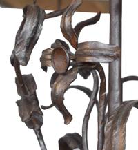 A Cast Iron Table Lamp by Jose Thenee 24" W x 24" D x 44" H — Argentina, Circa 1930