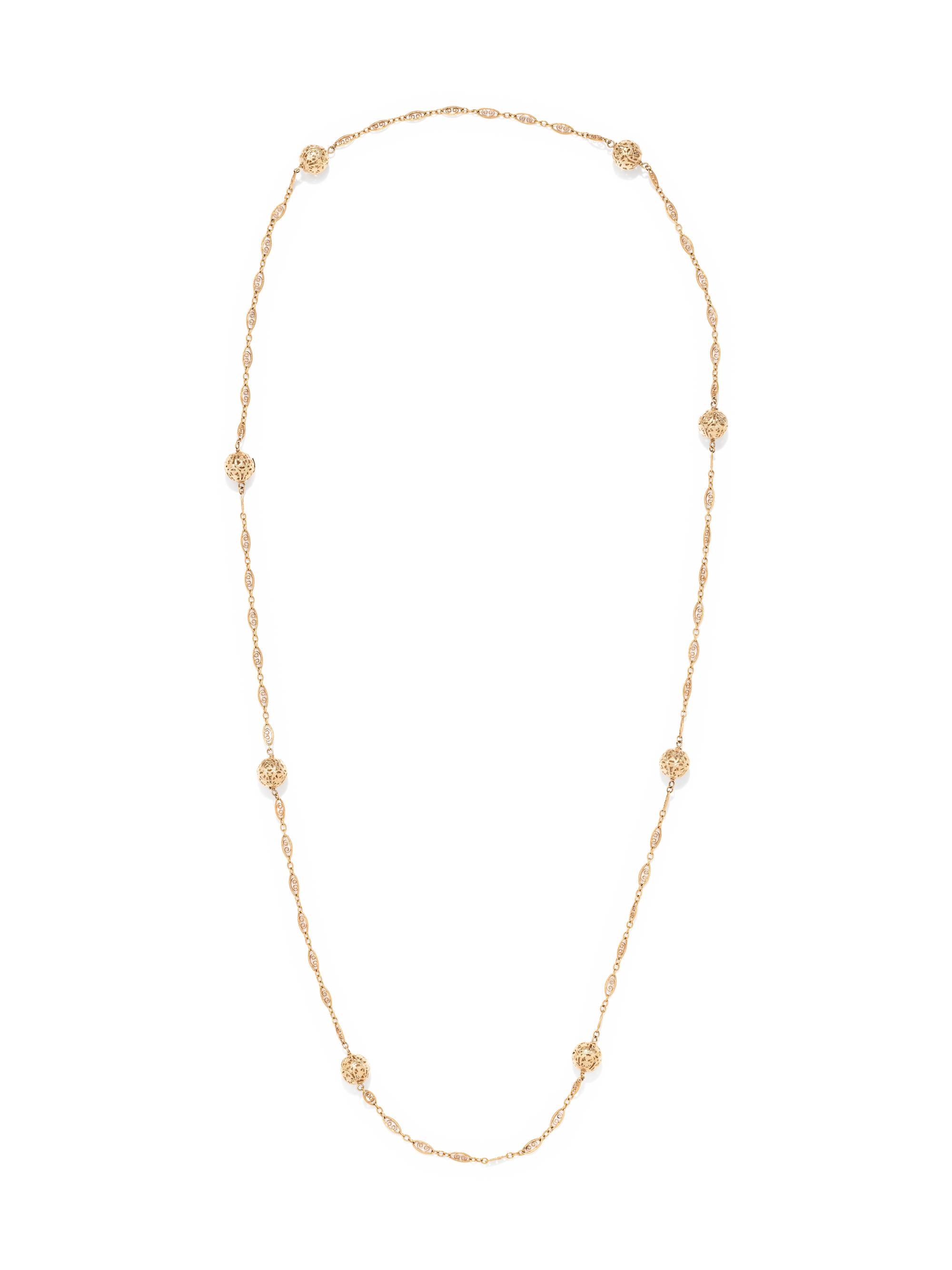 YELLOW GOLD NECKLACE