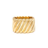 SCHLUGER, YELLOW GOLD RING