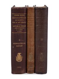 [Americana] Wheeler, George M. Report of the United States Geographical Survey West of the One Hundredth Meridian