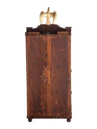 A Mahogany Eglomise and Parcel Gilt Mantel Clock