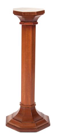 A Carved Hardwood Stand Height 33 1/4 inches.