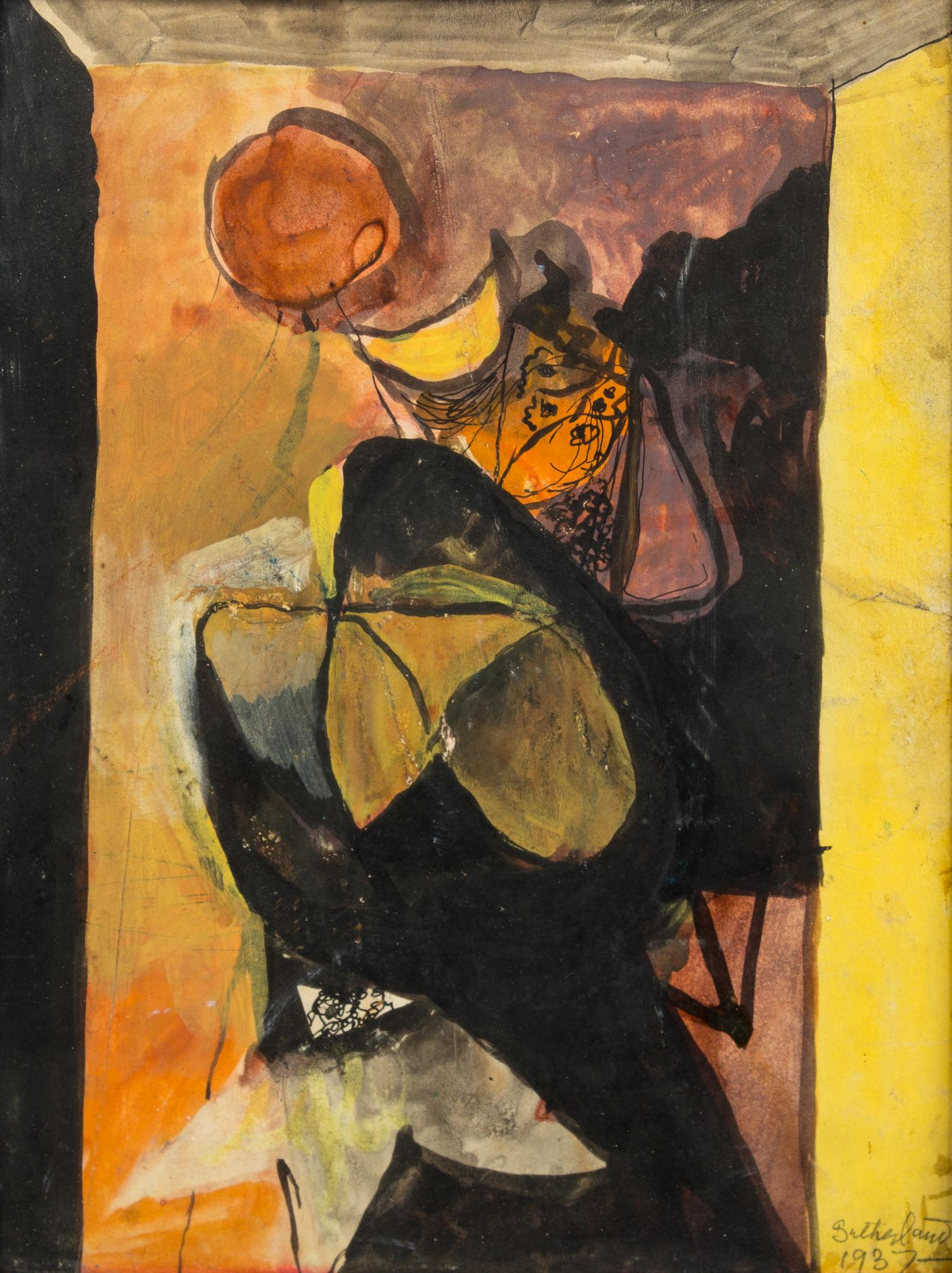 Graham Sutherland, (British, 1903-1980), Landscape through a Doorway, 1937