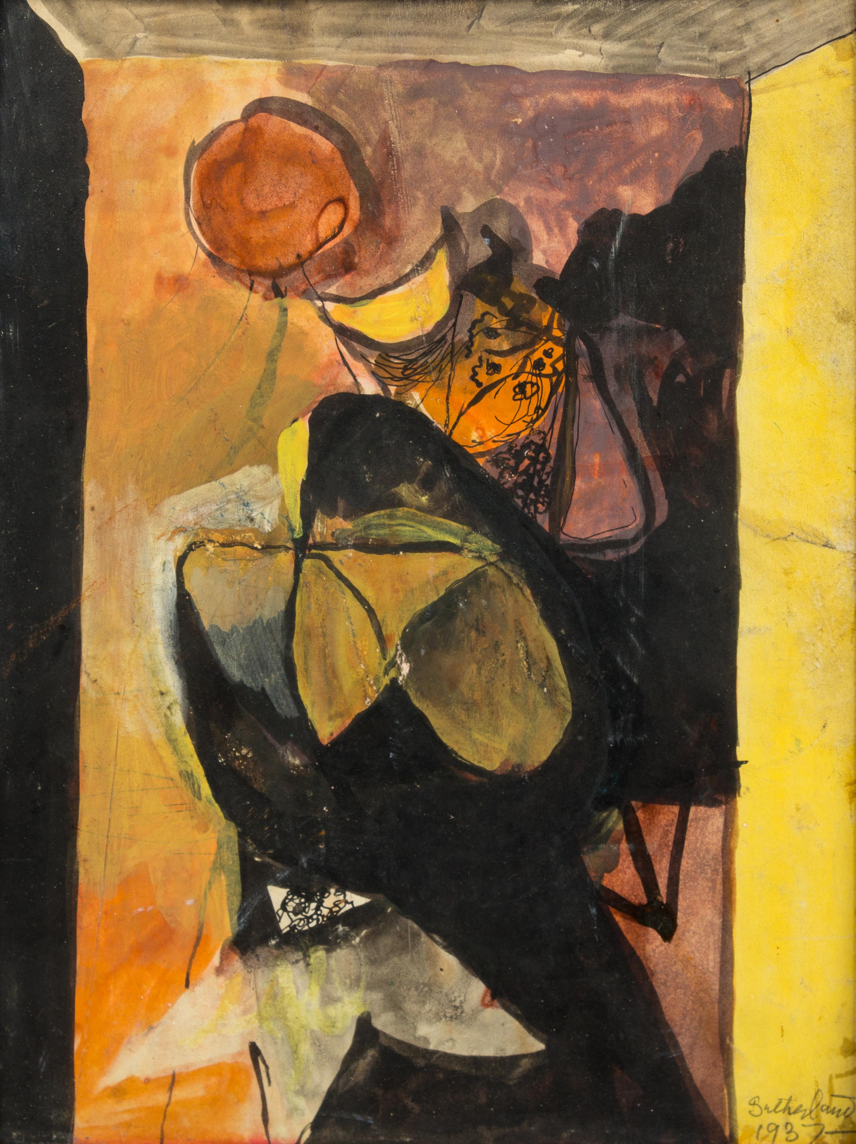 Graham Sutherland, (British, 1903-1980), Landscape through a Doorway, 1937