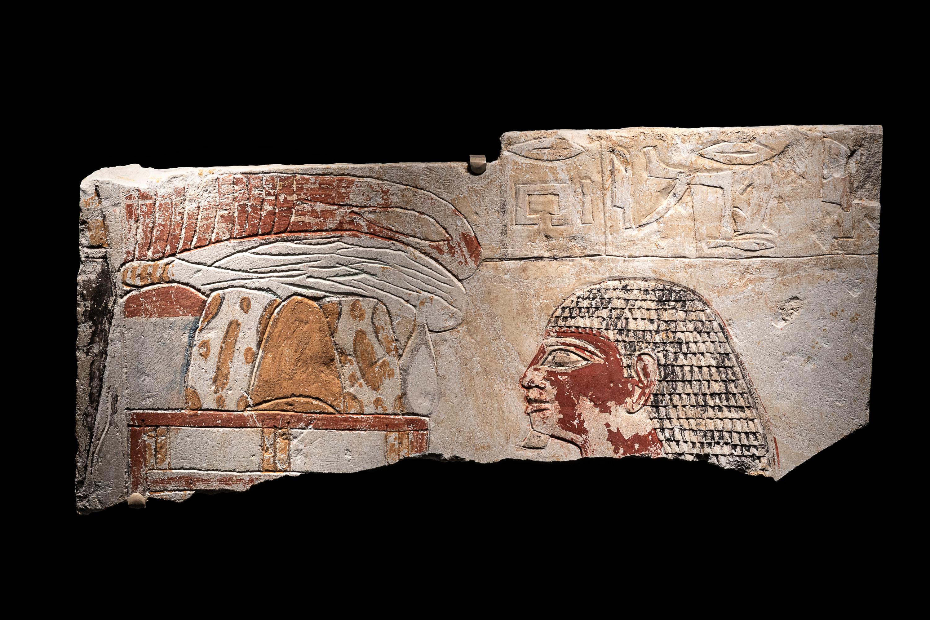 An Egyptian Limestone Relief