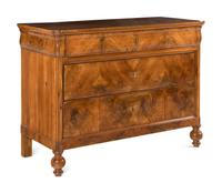 An Italian Walnut Chest of Drawers