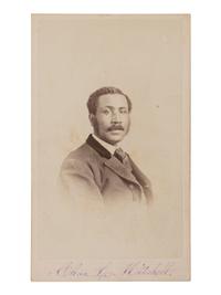 [AFRICAN AMERICANA]. CDV of Charles L. Mitchell, 55th Massachusetts Infantry Regiment, WIA at Honey Hill, SC, and one of the first two African American members of the Massachusetts State Legislature. Boston: Marshall, n.d.